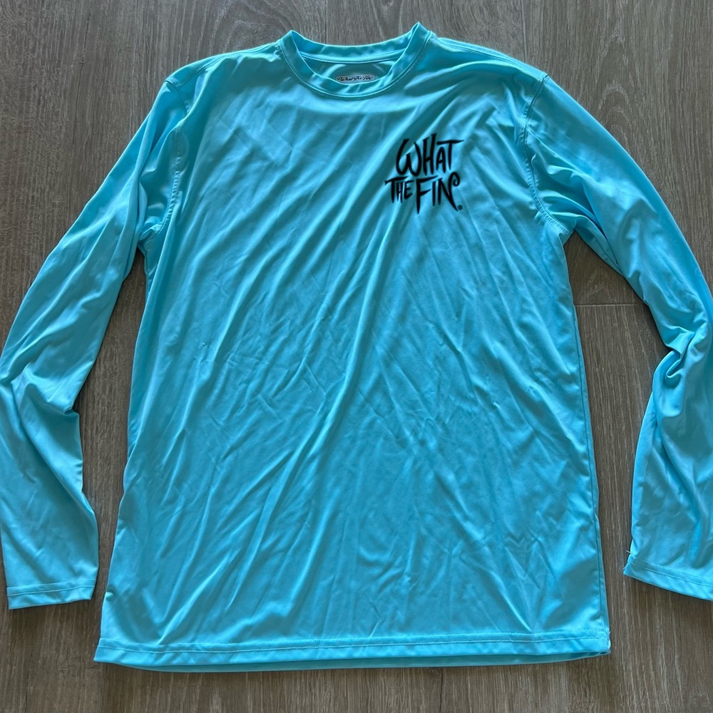 Blue Long Sleeve Shirt with Graphic